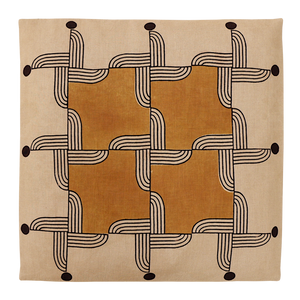 Windmill floor cushion/ ochre