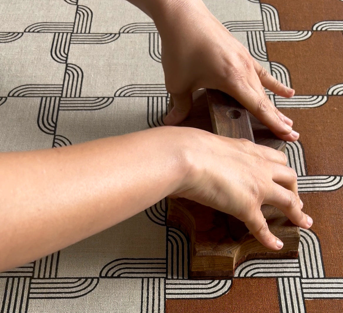 Windmill fabric / Dark Ochre