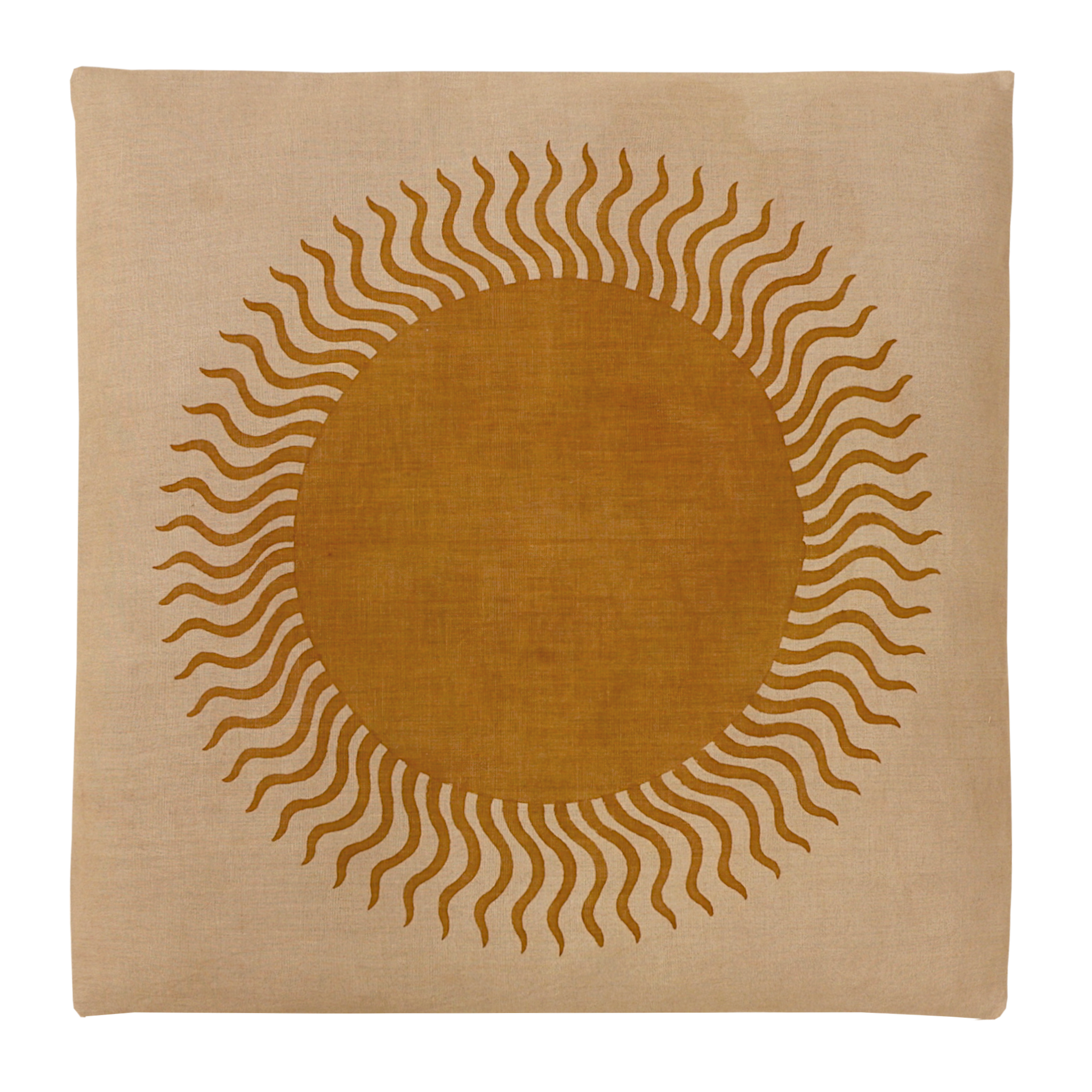 Helios floor cushion/ ochre