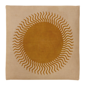 Helios floor cushion/ ochre