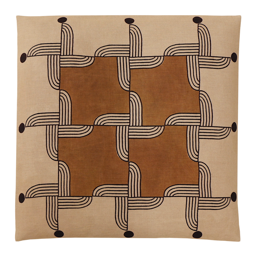 Windmill floor cushion/ brown